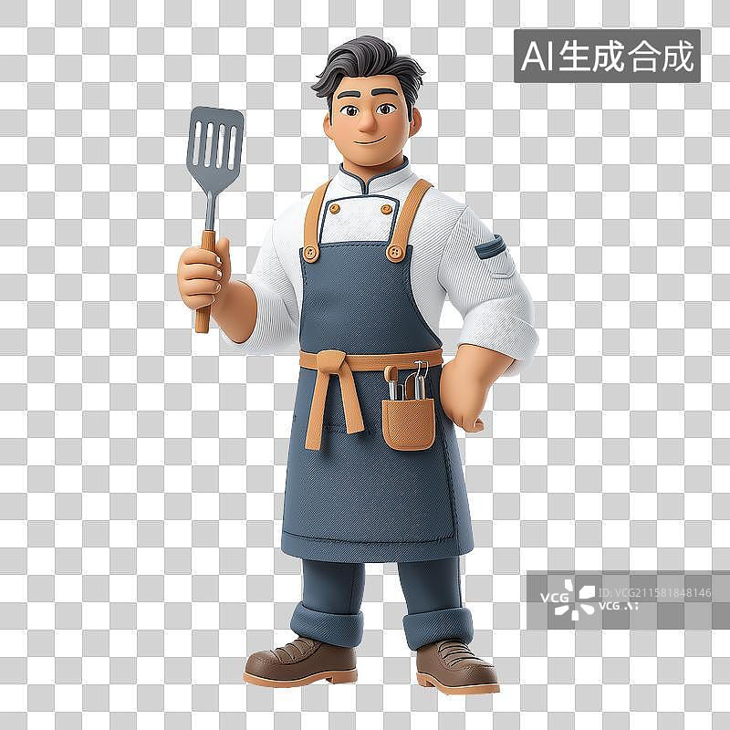 【AI数字艺术】可爱的卡通厨师图片素材