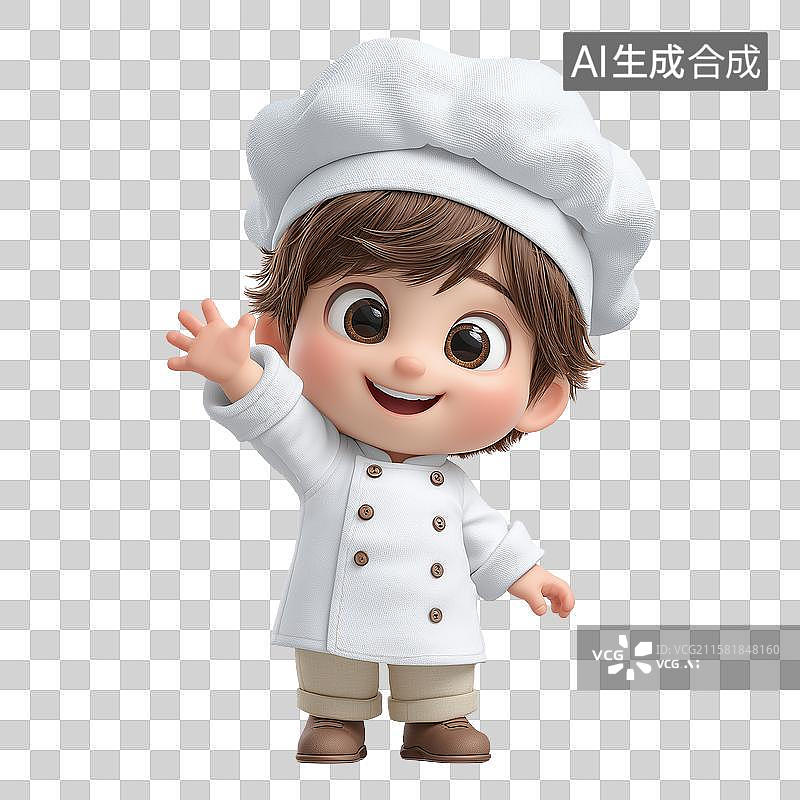 【AI数字艺术】可爱的卡通厨师图片素材