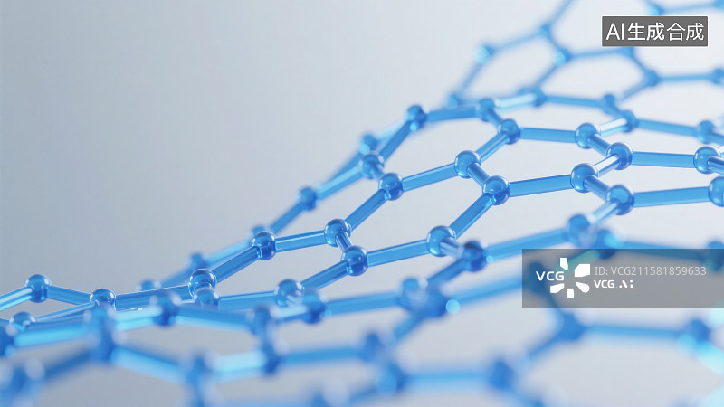 【AI数字艺术】蜂窝状六边形链态细胞分子化妆品精华液概念图片素材