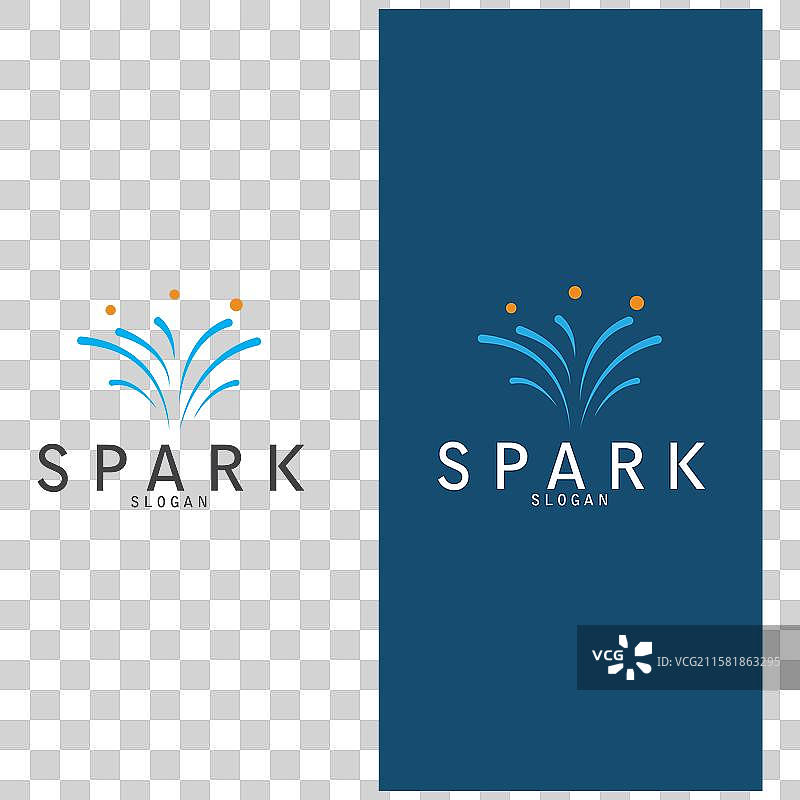 简单的烟花logo矢量设计图片素材