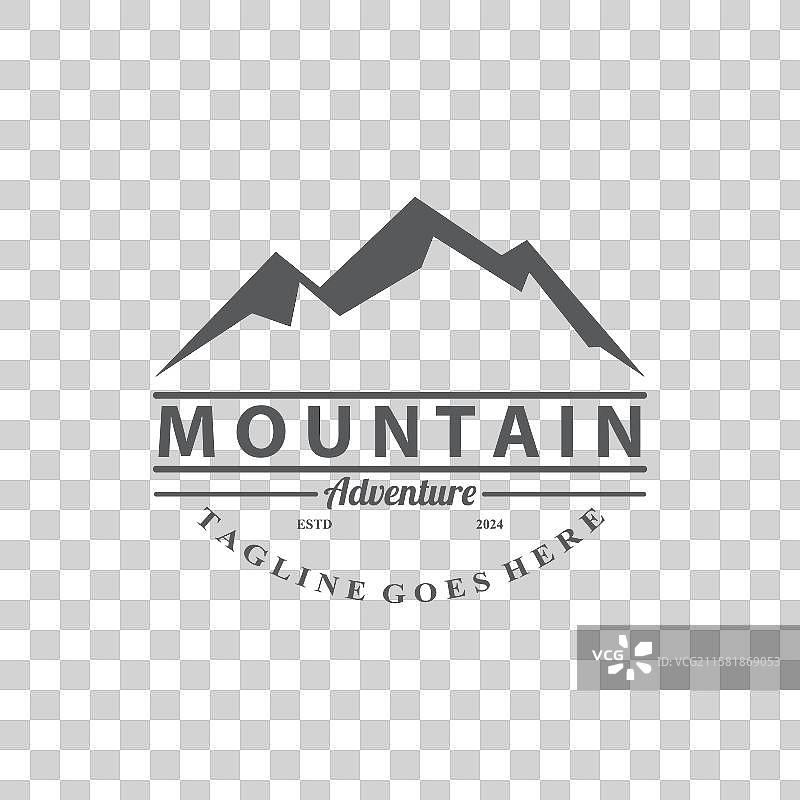 山脉标志设计 冒险 户外 徒步旅行图片素材