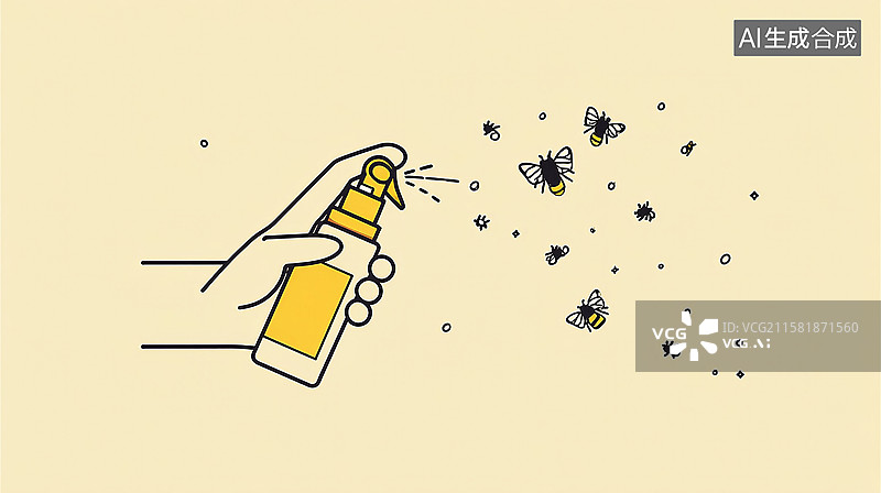 【AI数字艺术】消灭蚊虫守护健康，科学防治蚊虫传播疾病图片素材