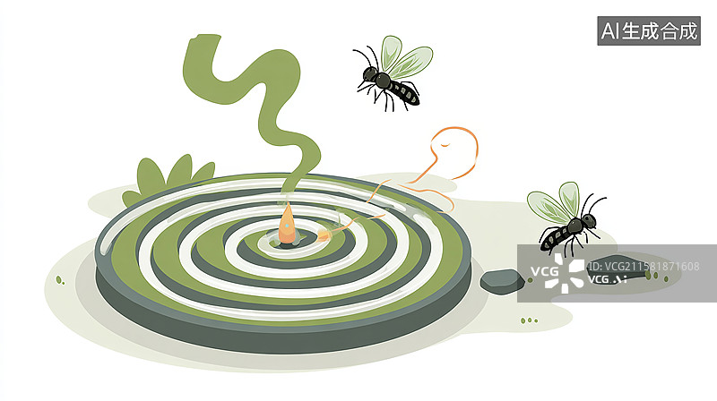 【AI数字艺术】消灭蚊虫守护健康，科学防治蚊虫传播疾病图片素材