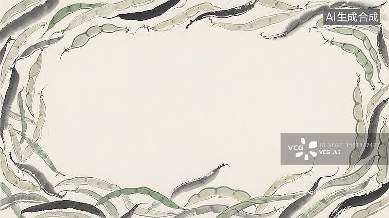 【AI数字艺术】水墨画环绕图片素材