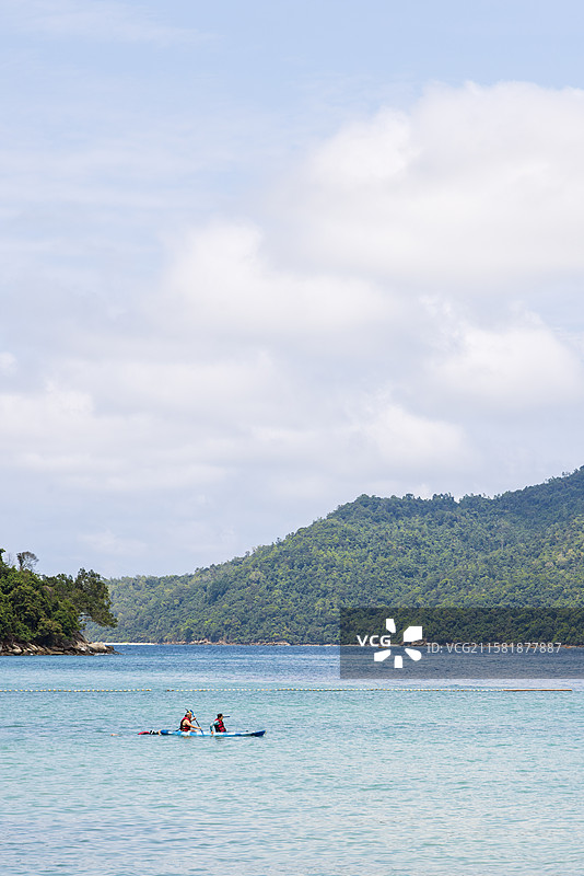 马来西亚沙巴西海岸淘梦岛热带海岛风光实拍图片素材