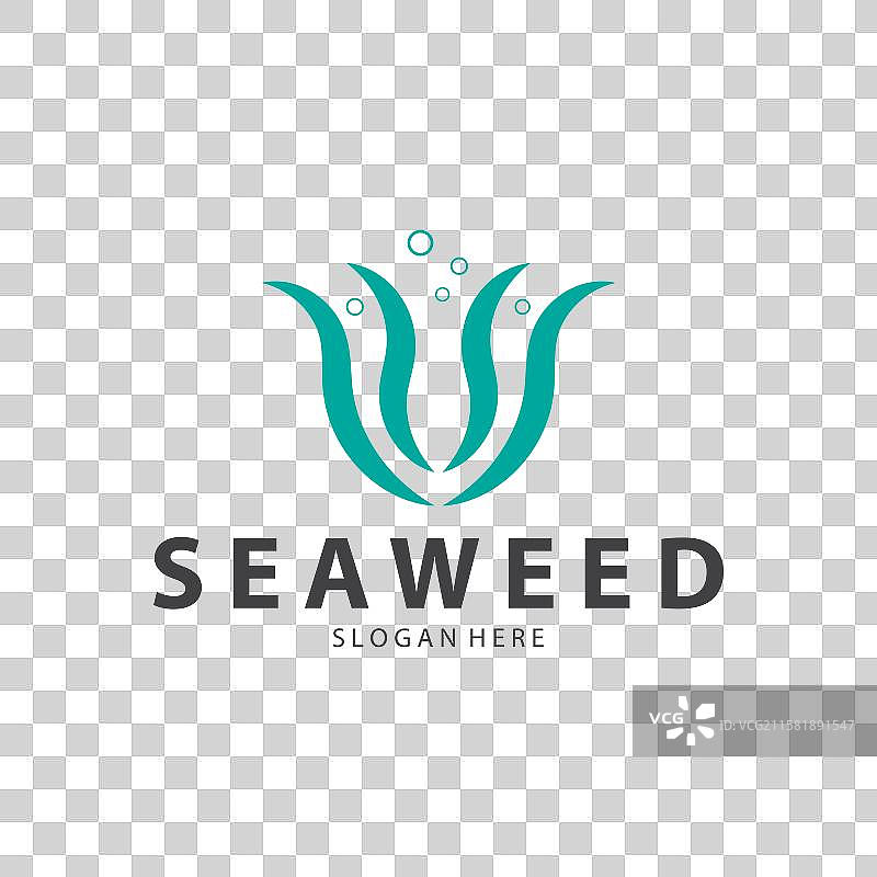 海藻标志 珊瑚标志 简约叶子标志图片素材