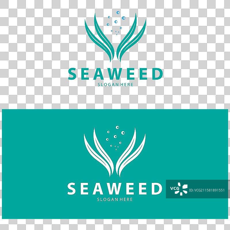 海藻标志 珊瑚标志 简约叶子标志图片素材