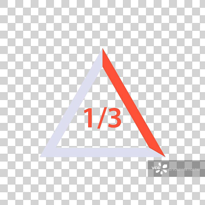 几何三角形设计与分数数字图片素材