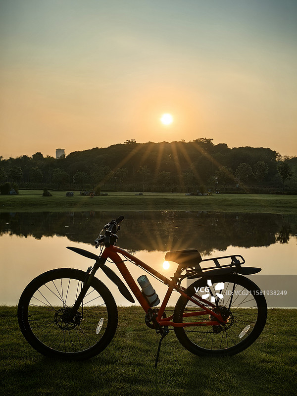 夏日晨光图片素材
