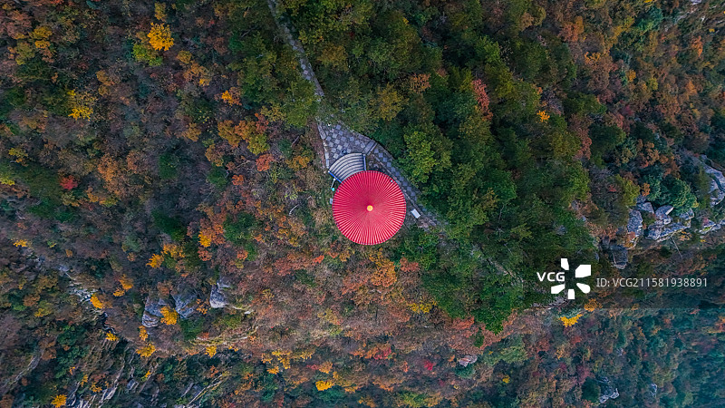 山南山北不同景-庐山望江亭图片素材