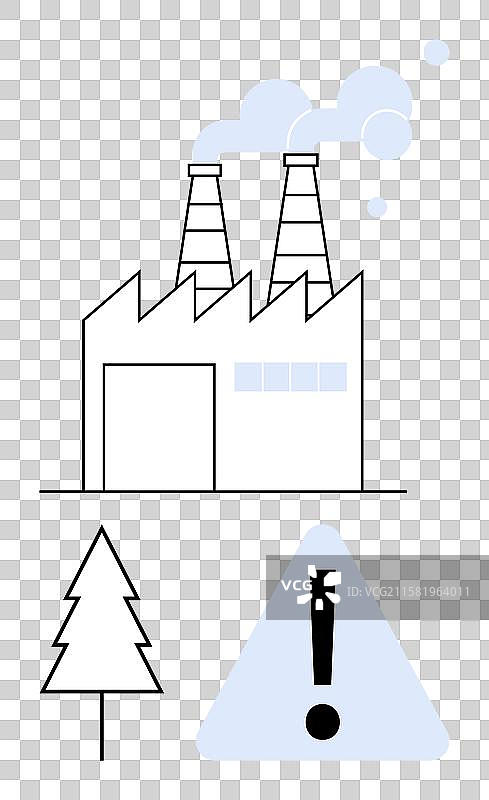 工业工厂排放对环境的影响图片素材