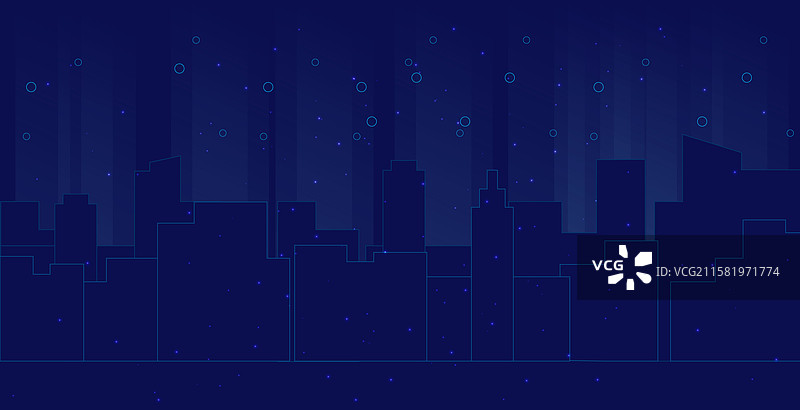 科技人工智能数字化城市周年庆蓝色科技图片素材