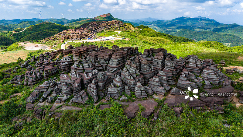 贵州铜仁市松桃县红石林图片素材