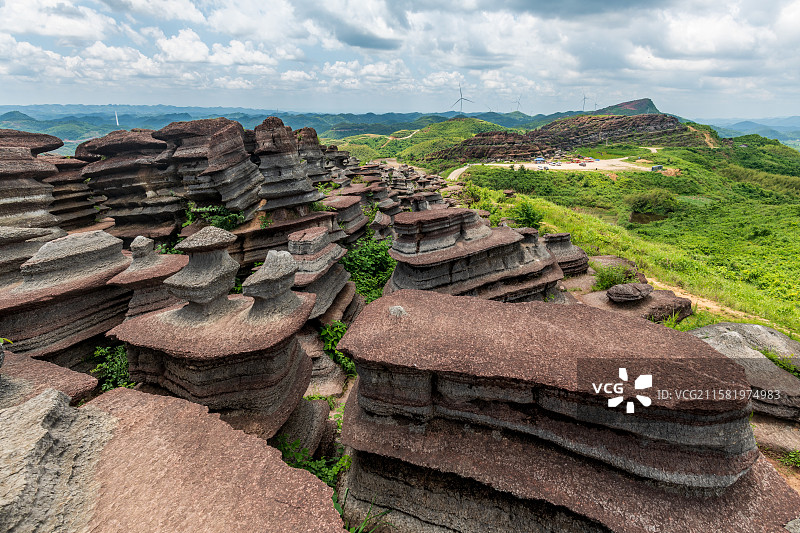 贵州铜仁市松桃县红石林图片素材