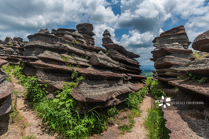 贵州铜仁市松桃县红石林图片素材
