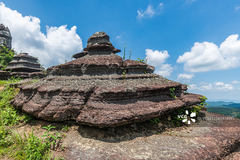 贵州铜仁市松桃县红石林图片素材