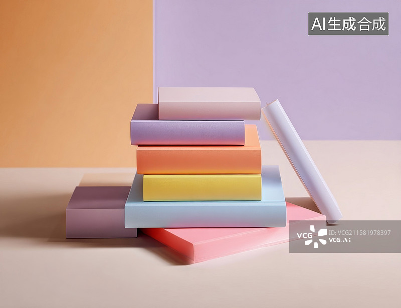 【AI数字艺术】通书本3D渲染教育学习概念插图图片素材