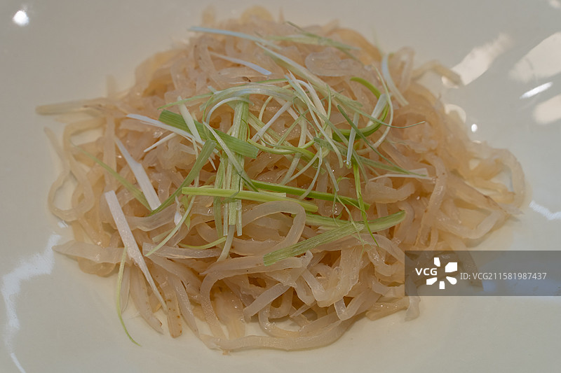 凉拌海蜇丝图片素材