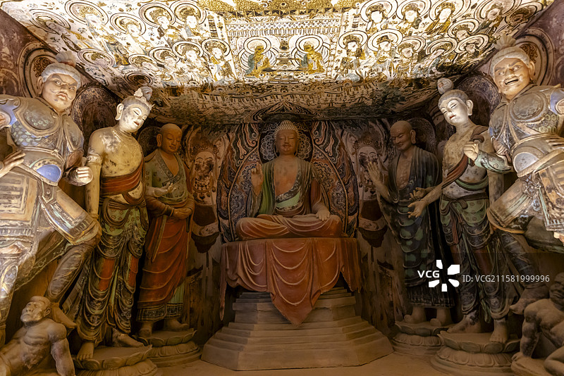 敦煌莫高窟第45窟图片素材