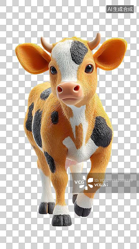 【AI数字艺术】萌牛AI设计图片素材