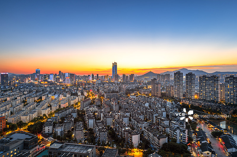 湖州城市夜景图片素材