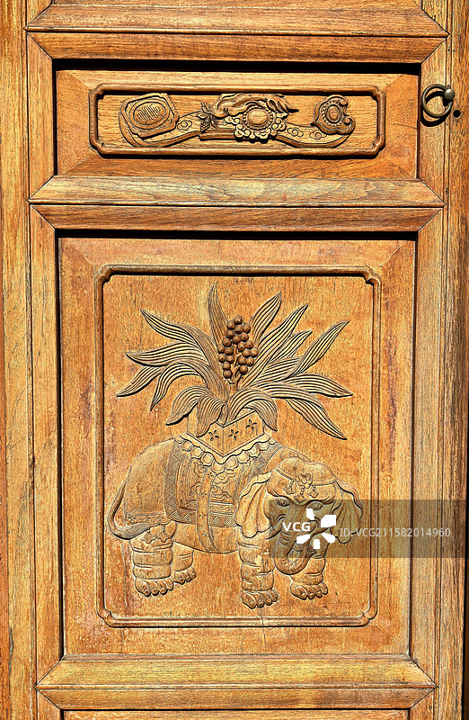 上海静安寺风光系列之古建景观.木雕图片素材