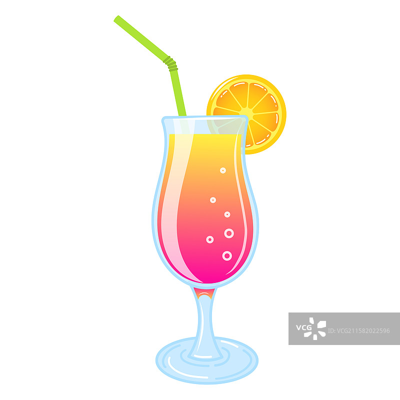 清爽的热带鸡尾酒图片素材