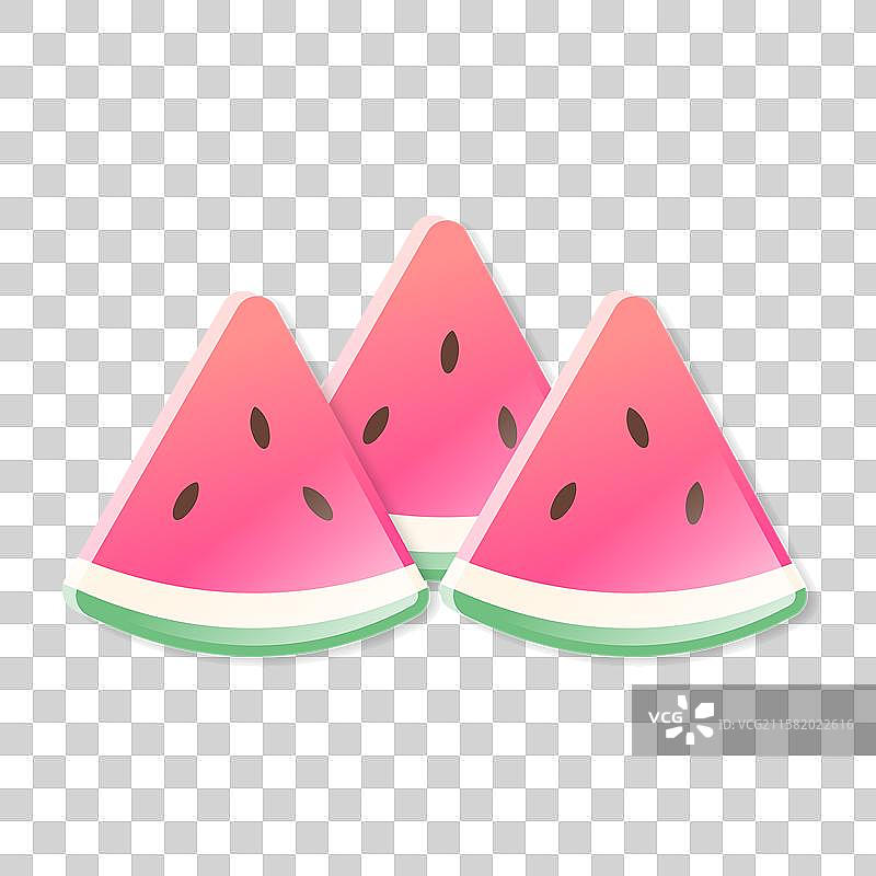 夏季卡通西瓜免抠元素图片素材