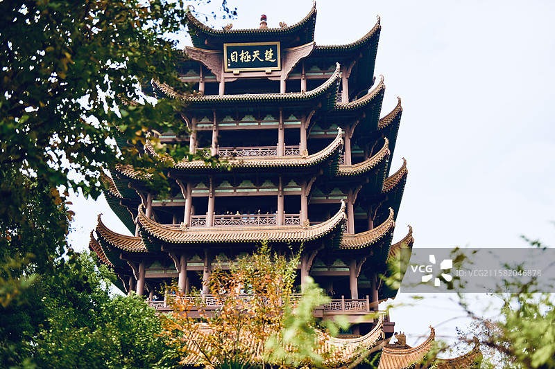 武汉黄鹤楼楚天极目图片素材