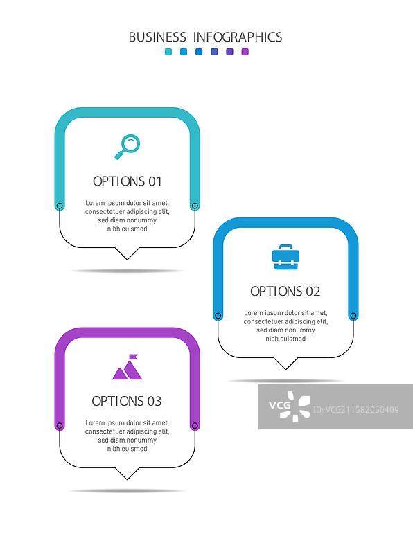 垂直进度条，带有三个箭头形状图片素材