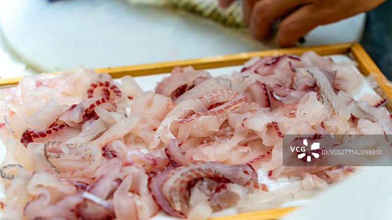 广东梅州五华鱼生美食图片素材