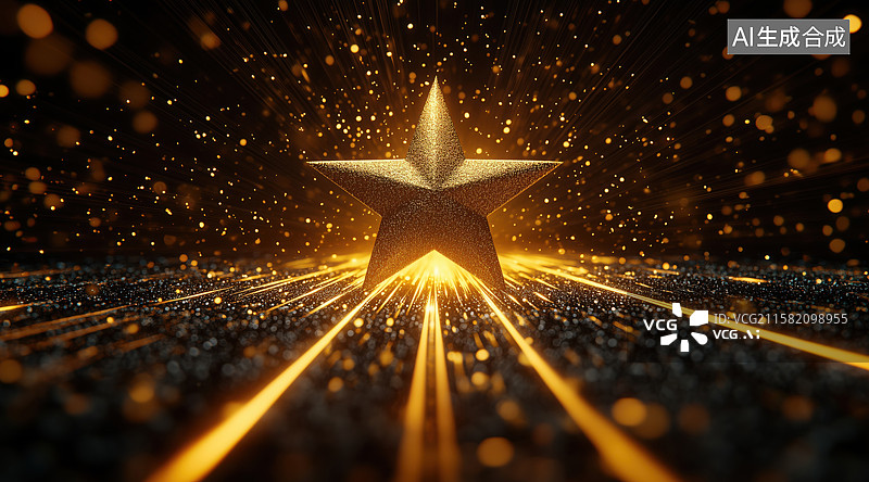 【AI数字艺术】星光舞台背景图图片素材