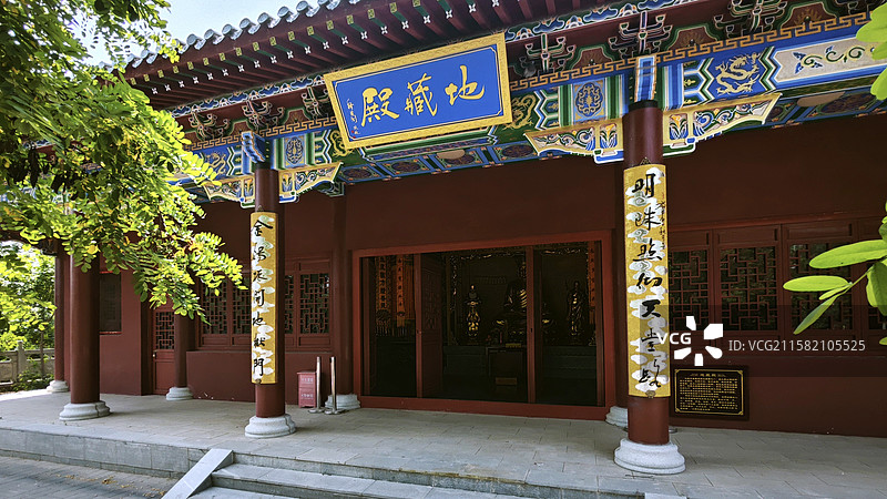 北京密云冶仙塔普照寺三世佛千手观音四大天王金刚十八罗汉地藏弥勒韦陀关公阎王造像及佛传地狱飞天壁画石刻图片素材