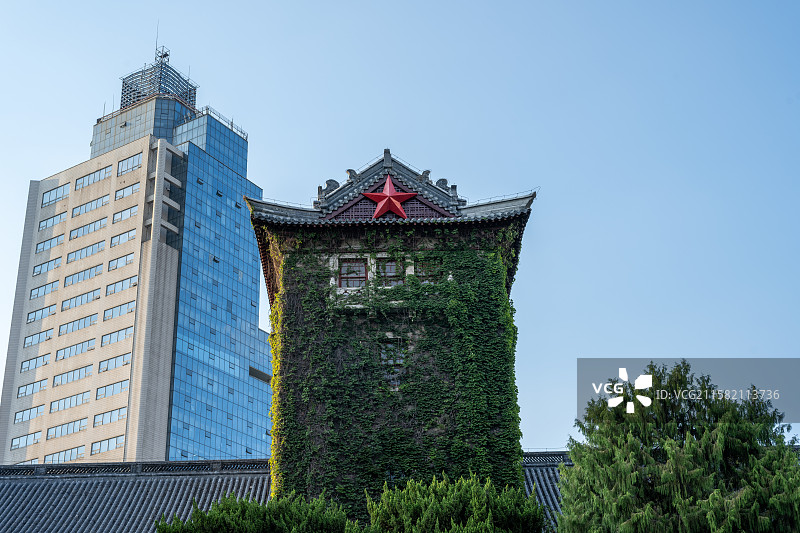 南京大学鼓楼校区，北大楼，大礼堂，金陵大学旧址图片素材