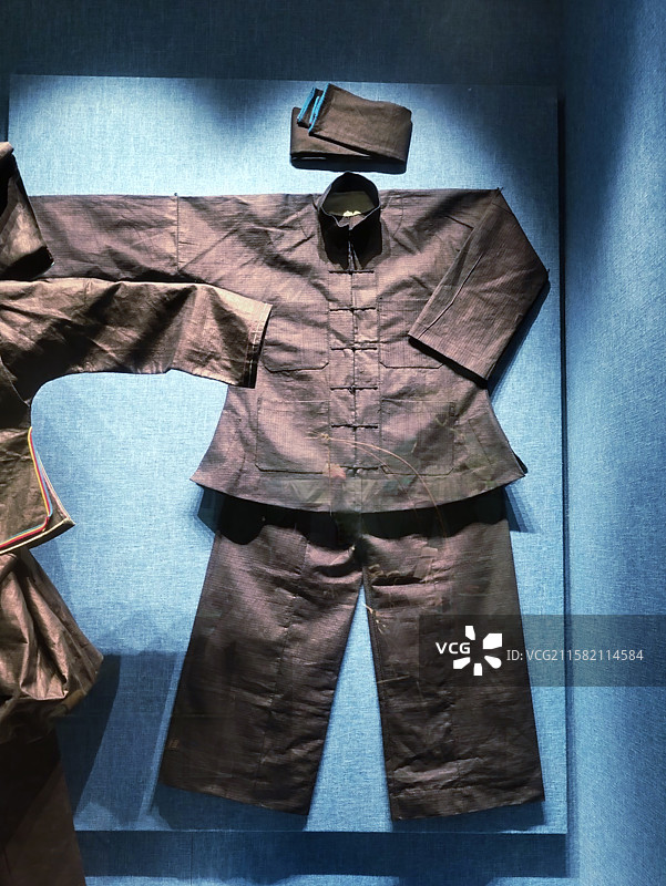 广西民族博物馆那坡壮族男服图片素材