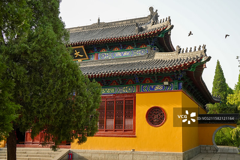 淄博市淄川区兰若寺古建筑风貌图片素材