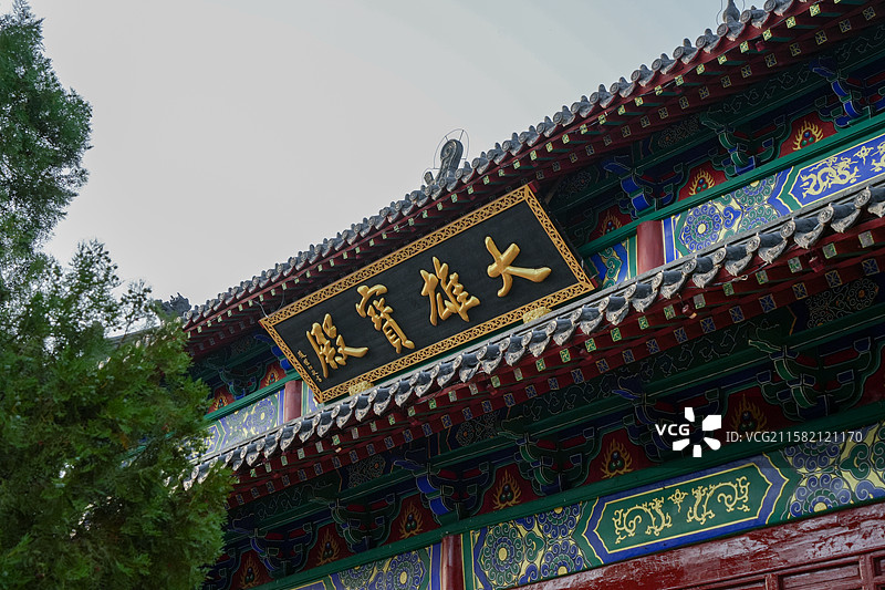 淄博市淄川区兰若寺古建筑风貌图片素材