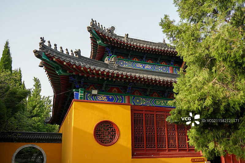 淄博市淄川区兰若寺古建筑风貌图片素材