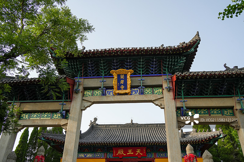 淄博市淄川区兰若寺古建筑风貌图片素材