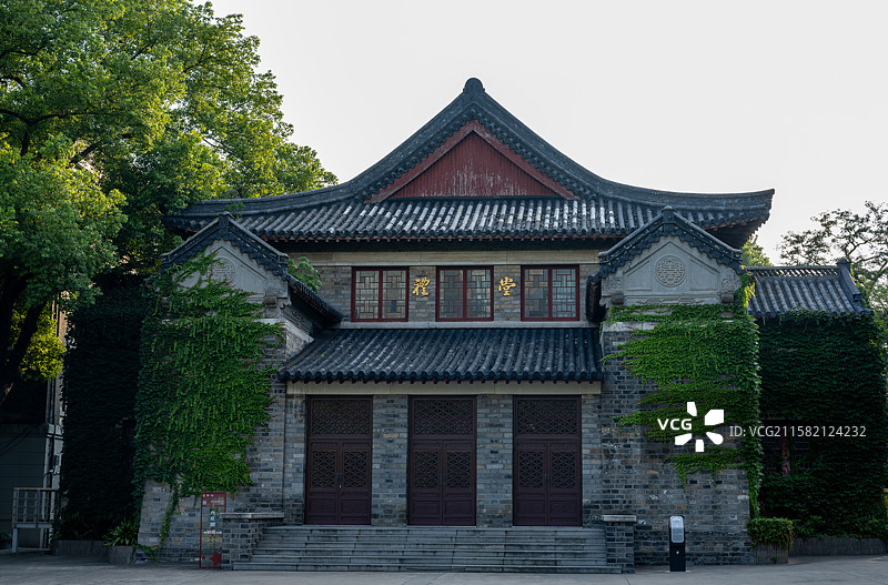 南京大学鼓楼校区，北大楼，大礼堂，金陵大学旧址图片素材