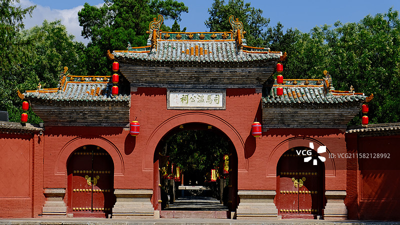 司马温公祠之一图片素材