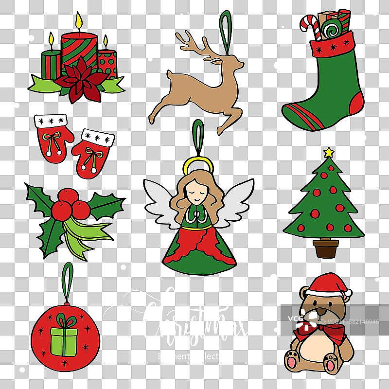 优雅的圣诞元素图片素材