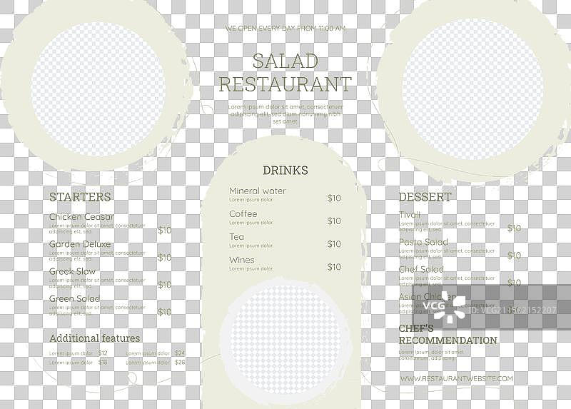 乡村风格餐厅菜单模板图片素材