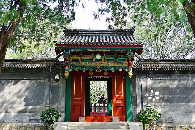 郭沫若纪念馆 传统四合院垂花门图片素材