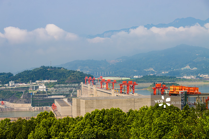 三峡大坝风光-坛子岭景区图片素材