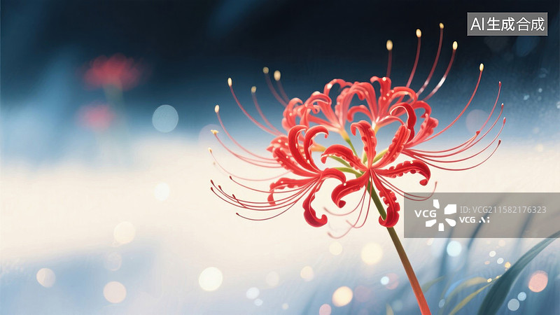 【AI数字艺术】彼岸花盛开的唯美瞬间图片素材
