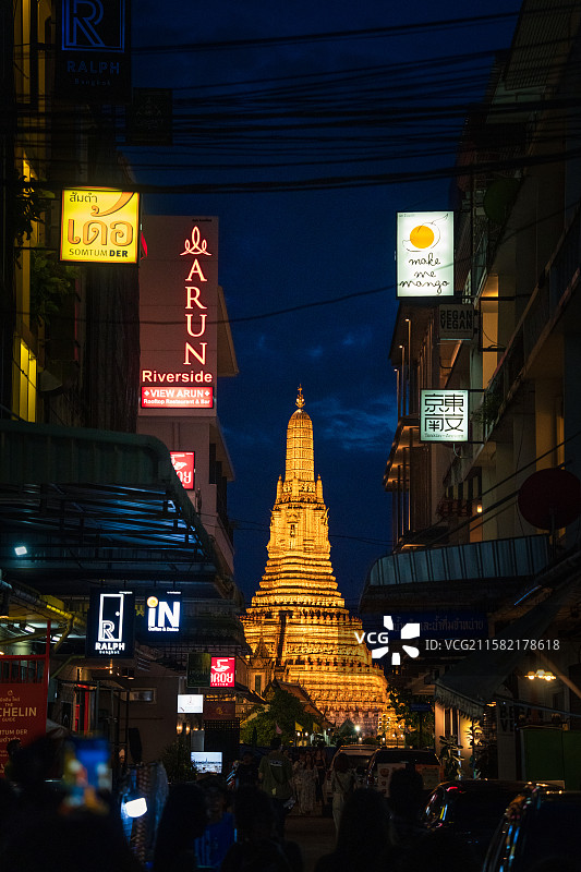 郑王庙夜景图片素材