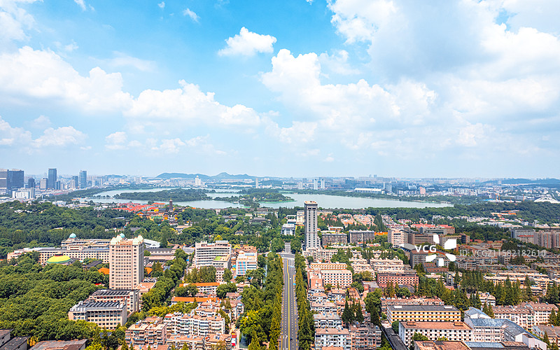 南京城市风光航拍图片素材
