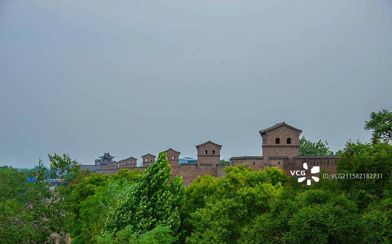 山西旅拍-平遥城墙与城楼图片素材