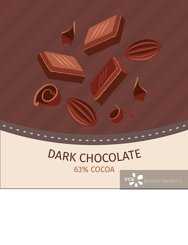 一组黑巧克力块图片素材